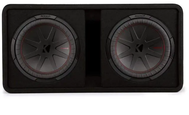 Alt view image 5 of 5 - Kicker 48DCWR122 CompR 12" Dual subwoofers in Vented Enclosure, 2ohm