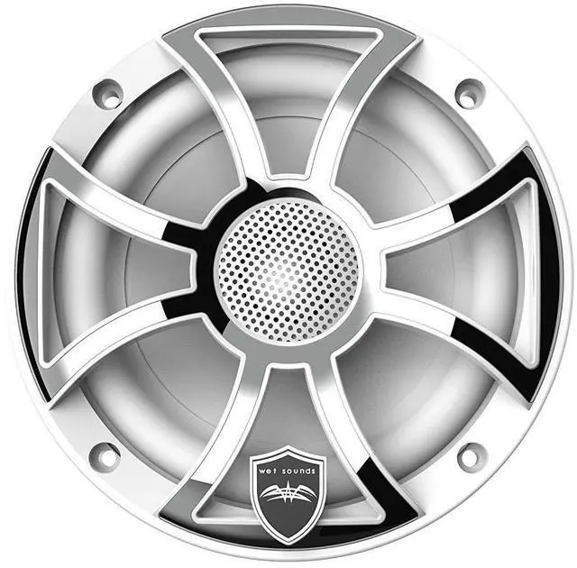Alt view image 2 of 5 - wet sounds | REVO 6-XSW-SS | High Output Component Style 6.5" Marine Coaxial Speaker with RGB Backlighting and White Stainless Steel Grille