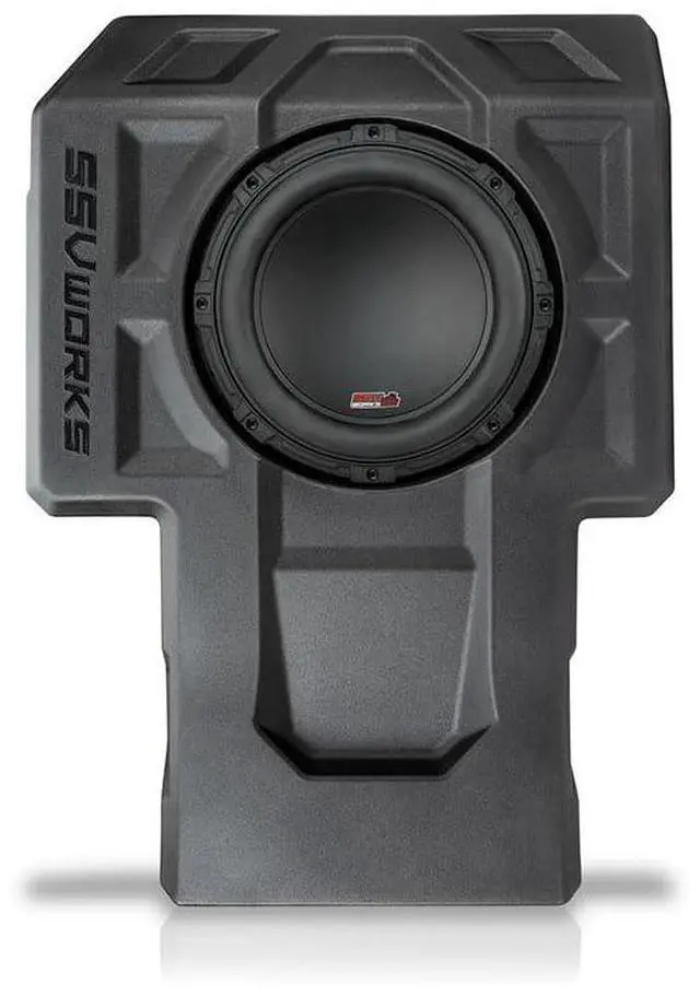 Alt view image 3 of 4 - SSV Works Kawasaki Teryx KRX 1000 Behind Passenger seat 10" Subwoofer Enclosure Unloaded