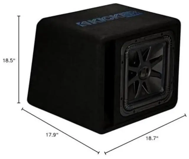 Alt view image 5 of 5 - Kicker VL7S122 L7S 12" Subwoofer in Vented Enclosure 2-Ohm