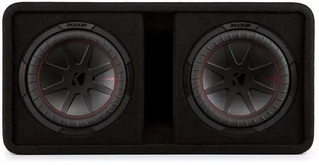 Alt view image 2 of 5 - Kicker 48DCWR102 CompR 10" Dual subwoofers in Vented Enclosure, 2ohm