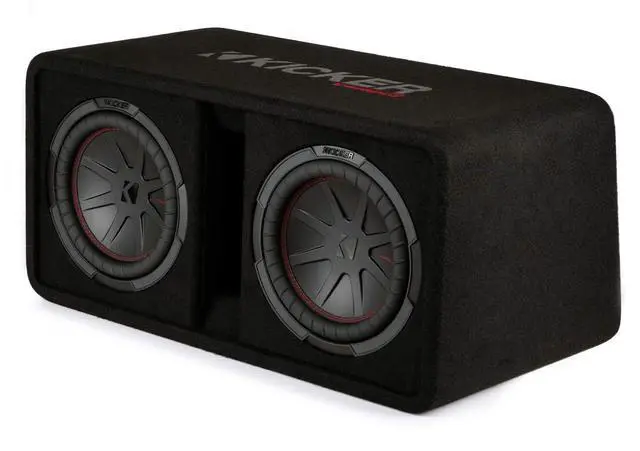 Alt view image 3 of 5 - Kicker 48DCWR102 CompR 10" Dual subwoofers in Vented Enclosure, 2ohm
