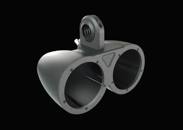 Alt view image 2 of 3 - Kicker 12KMTED Pair of Dual 6.5" Wake Tower/Roll Bar Speaker Enclosures, Black