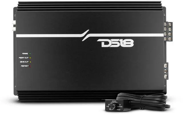 Main image of DS18 EXL-P2000X1D Korean 1-Channel Monoblock Subwoofer Car Audio Amplifier Competition Grade Class D MOSFET Amp 2000 Watts Rms - Remote BASS Knob Included
