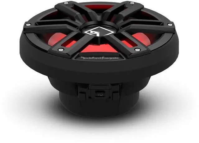 Alt view image 4 of 5 - Rockford Fosgate M2D2-10IB Color Optix 10" DVC 2-Ohm Infinite Baffle Multicolor LED Lighted Marine Subwoofer - Black/Stainless