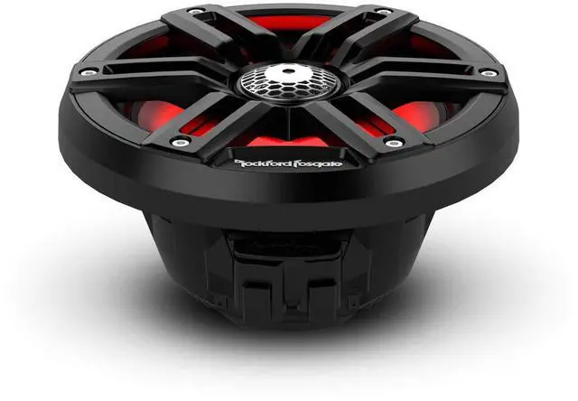 Alt view image 5 of 5 - Rockford Fosgate M2-65B Color Optix 6.5 2-Way Coaxial Multicolor LED Lighted Marine Speakers - Black/Stainless (Pair)