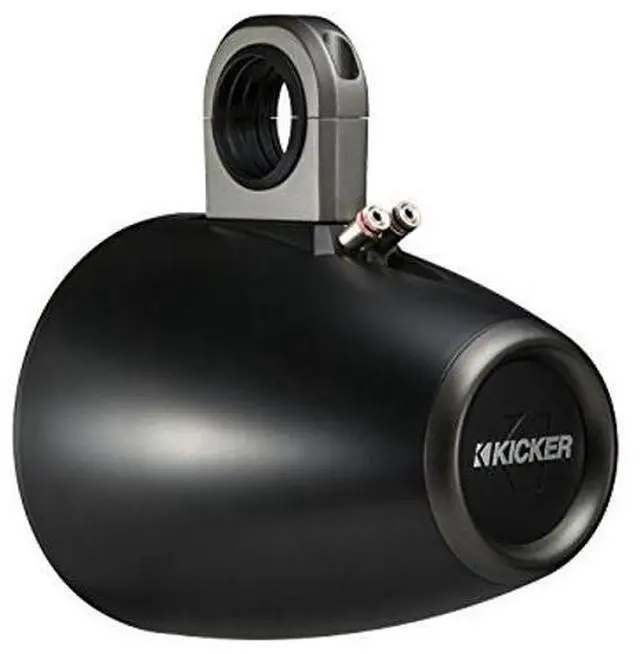 Alt view image 4 of 5 - Kicker KMTES8 Tower Enclosures for 8-Inch (200mm) Drivers, Pair, Black