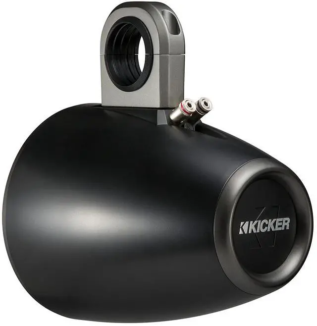 Alt view image 2 of 5 - Kicker KMTES8 Tower Enclosures for 8-Inch (200mm) Drivers, Pair, Black
