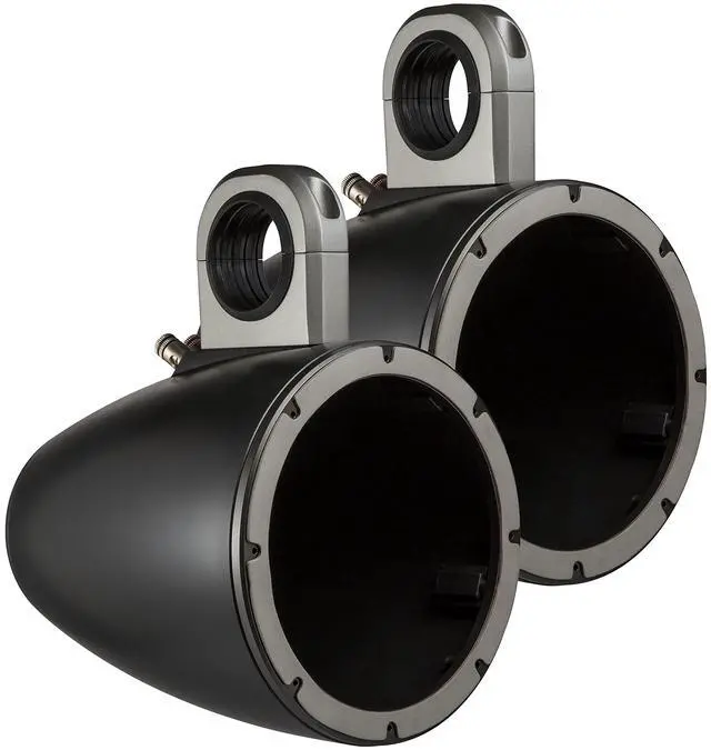Main image of Kicker KMTES8 Tower Enclosures for 8-Inch (200mm) Drivers, Pair, Black