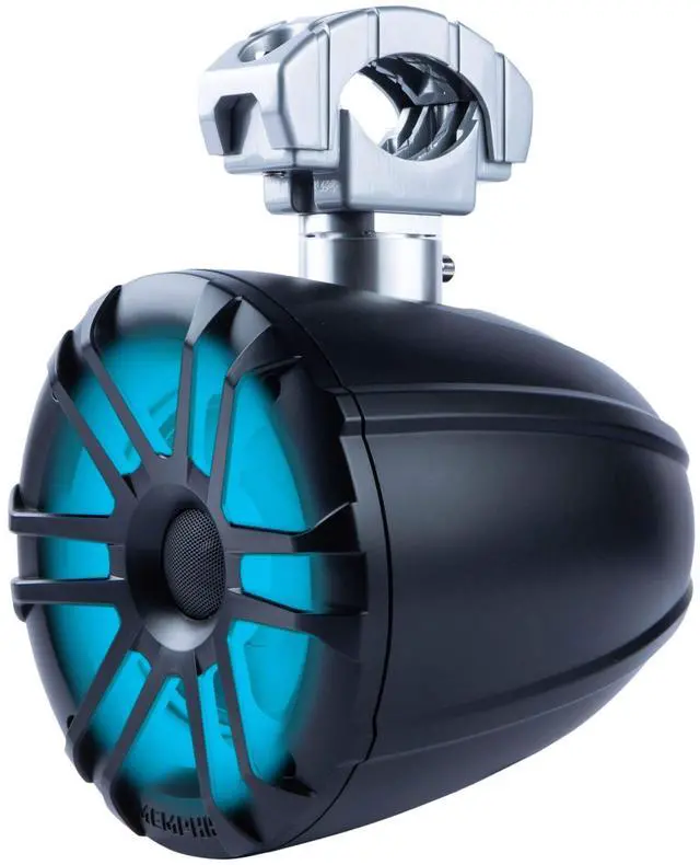 Alt view image 2 of 5 - Memphis Audio MXA60TB 6.5" Coaxial Powersports Speaker Pods for Roll Bars, Black with LED