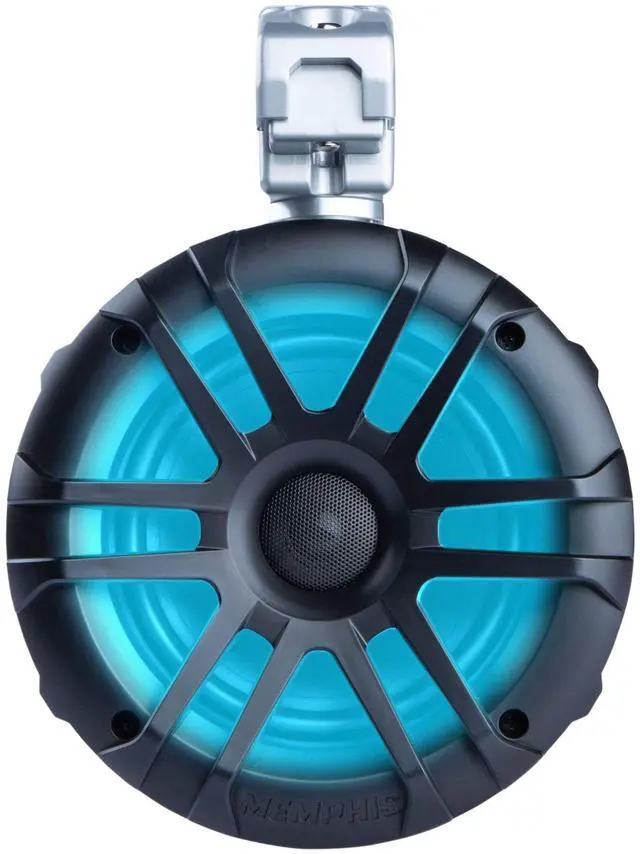 Alt view image 5 of 5 - Memphis Audio MXA60TB 6.5" Coaxial Powersports Speaker Pods for Roll Bars, Black with LED