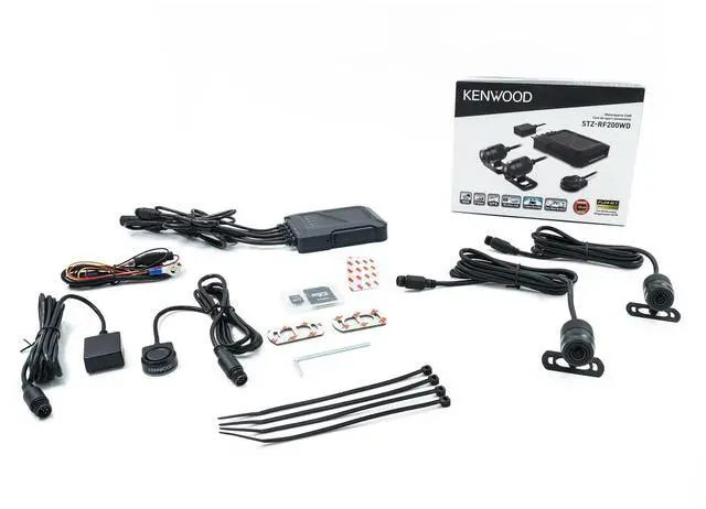 Alt view image 3 of 5 - KENWOOD STZ-RF200WD Motorsports front Two-Camera 1080p Dual Dash Action-Camera System - WiFi, GPS, G-Sensor Loop, 32GB Card - Perfect for Motorcycles, UTV, ATV & Golf Carts
