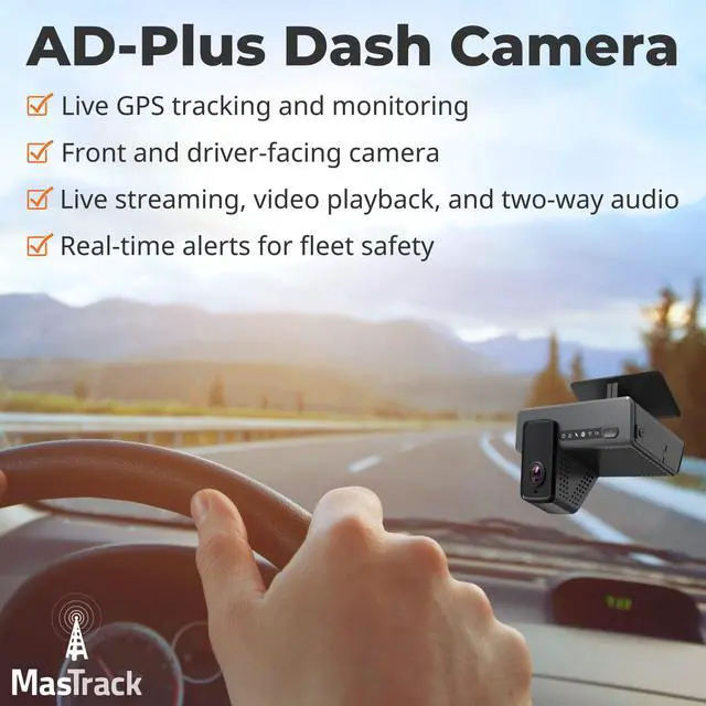 Alt view image 2 of 5 - MasTrack Live Dash Cam 1080@25 FPS with 4G LTE, GPS Tracking and Adjustable Brightness Camera - User Friendly Dash Camera - Track Your Family Anywhere