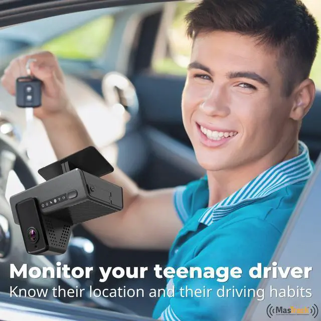 Alt view image 4 of 5 - MasTrack Live Dash Cam 1080@25 FPS with 4G LTE, GPS Tracking and Adjustable Brightness Camera - User Friendly Dash Camera - Track Your Family Anywhere