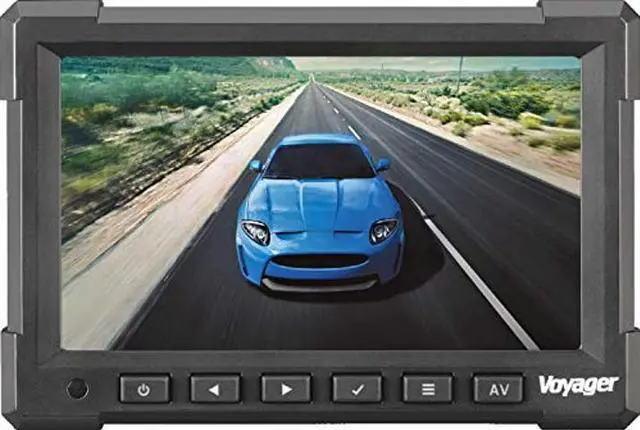 Alt view image 2 of 2 - Voyager VOM718 7" LCD Color Backup Rear View Vehicle Observation Monitor w/ 3 Camera Inputs, Video for up to 3 Cameras (Cameras Sold Separately), NTSC/PAL Compatible, 12V - 24V Compatible