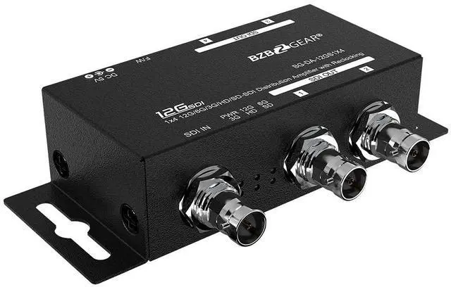 Alt view image 4 of 5 - BZBGEAR 4K UHD 12G-SDI 1x4 Splitter/Distribution Amplifier - BG-DA-12GS1X4
