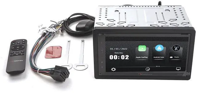 Alt view image 5 of 5 - Nakamichi NA3625-W6 6.8 Mechless Receiver Compatible with Wireless Carplay & Android Auto