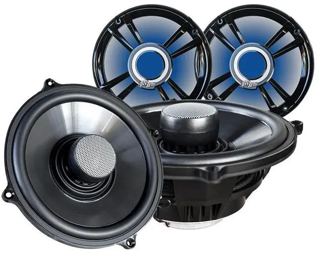 Main image of UTV Stereo RZR Pro R, Turbo R & Pro XP Neodymium Magnet Speakers Upgrade w/LED RGB Grille - High-Performance Neo Speaker Upgrade
