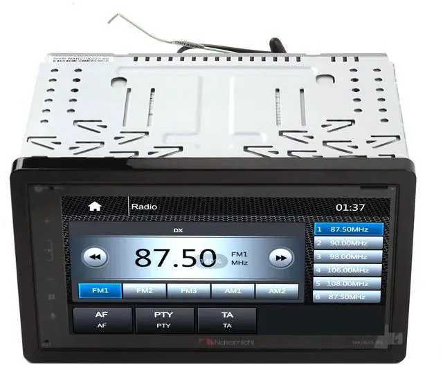 Alt view image 3 of 5 - Nakamichi NA3625-W6 6.8 Mechless Receiver Compatible with Wireless Carplay & Android Auto