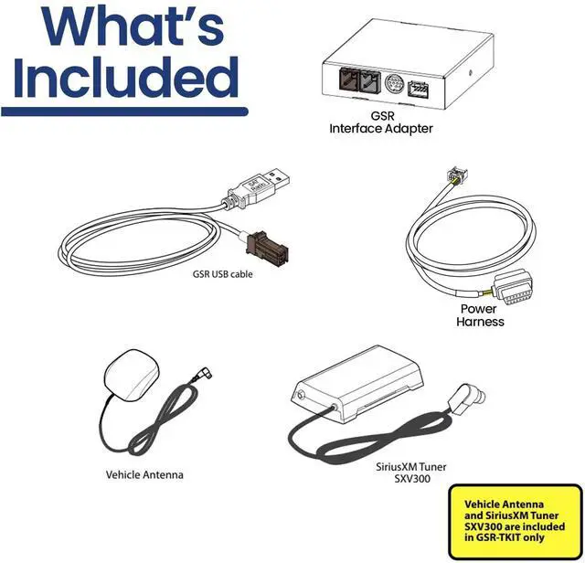 Alt view image 2 of 5 - VAIS Technology GSR-MB04-w/Tuner Kit SiriusXM Satellite Radio Add-on Adapter - Compatible with Select Factory Mercedes- Automotive Grade Quality & DIY Installation