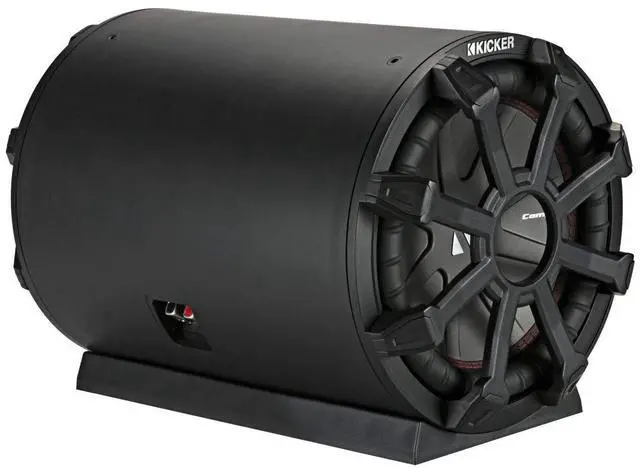 Main image of Kicker 46CWTB104 TB10 10-inch Loaded Weather-Proof Subwoofer Enclosure w/Passive Radiator - 4-Ohm, 400 Watt