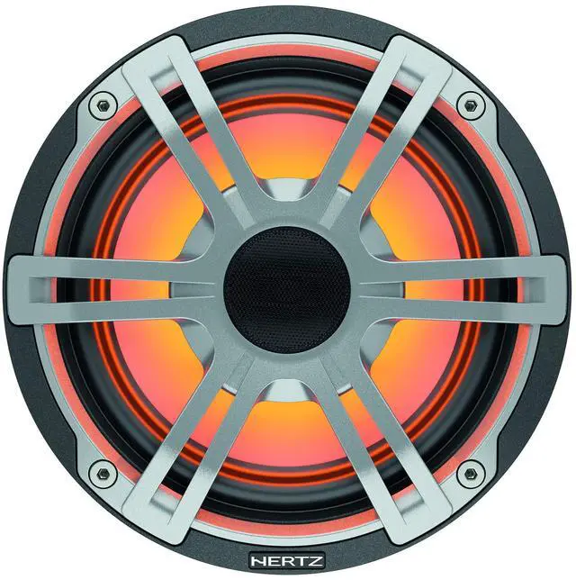 Alt view image 5 of 5 - Hertz HEX Series HEX-65-S-LD-G 6.5" 4-Ohm Marine Coax Set with RGB LEDs