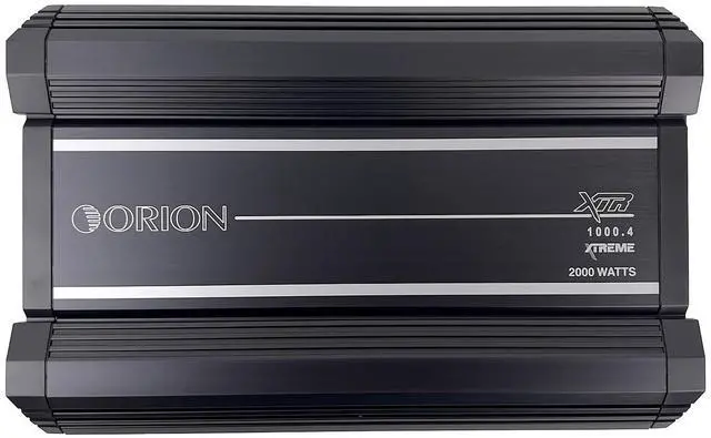 Alt view image 2 of 5 - Orion XTR Series XTR1000.4 High Power Class A/B 4-Channel Amplifier - 1000W RMS, 2/4 Ohm Stable, High/Low Pass Crossover, Bass Boost Control, MOSFET Power Supply, Bass Knob Included, Made in Korea