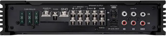 Alt view image 5 of 5 - KENWOOD X802-5 eXcelon 5 Channel 1600 Watts Max Power Car Audio Amplifier