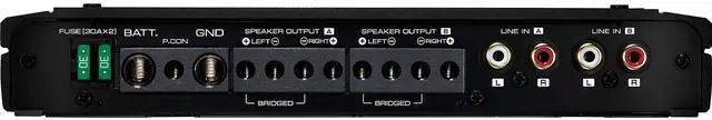Alt view image 4 of 5 - Kenwood XR401-4 eXcelon 400-Watt 4-Channel Amplifier