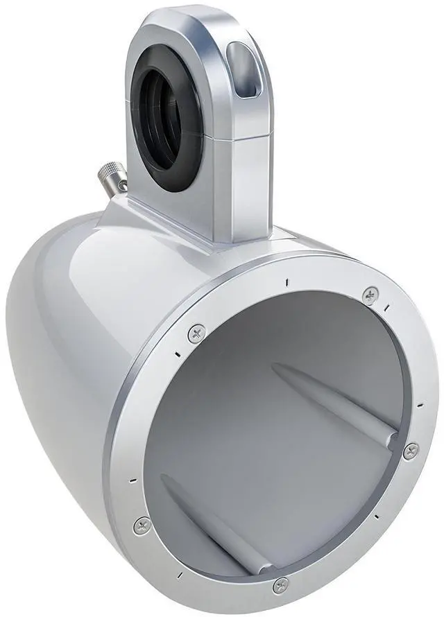Alt view image 2 of 2 - Kicker 12KMTESW Pair of Wake Tower/Roll Bar Speaker Enclosures, White