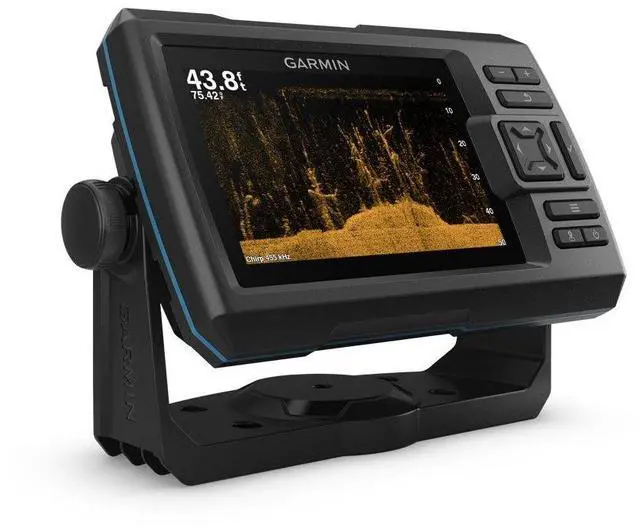 Alt view image 2 of 5 - Garmin 010-01872-00 STRIKER 5CV with Transducer, 5" GPS Fishfinder, CHIRP Traditional And ClearVu Scanning Sonar Transducer, Built In Quickdraw Contours Mapping Software