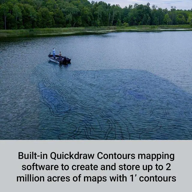 Alt view image 5 of 5 - Garmin 010-01872-00 STRIKER 5CV with Transducer, 5" GPS Fishfinder, CHIRP Traditional And ClearVu Scanning Sonar Transducer, Built In Quickdraw Contours Mapping Software