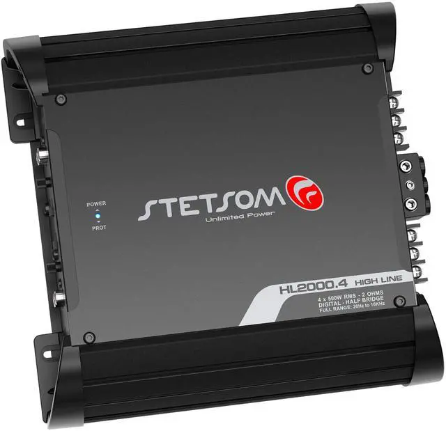 Alt view image 4 of 5 - Stetsom HL 2000.4 2 Ohms Multichannel Car Audio Amplifier HL2000.4 2K Watts RMS 4 Channel 2 Stable Full Range HD Sound Quality Car Stereo MD Crossover HPF LPF Bass Boost Front Rear Bridge Speakers