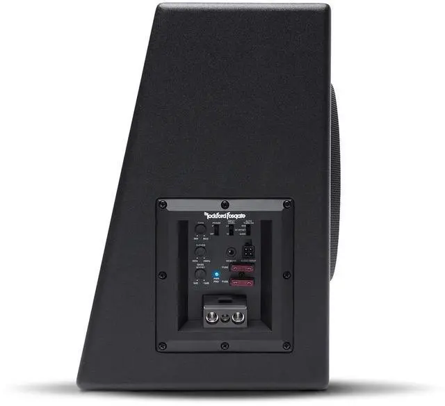 Alt view image 3 of 5 - Rockford Fosgate Punch P300-10 Single 10" 300-Watt Amplified Subwoofer & Enclosure - Black