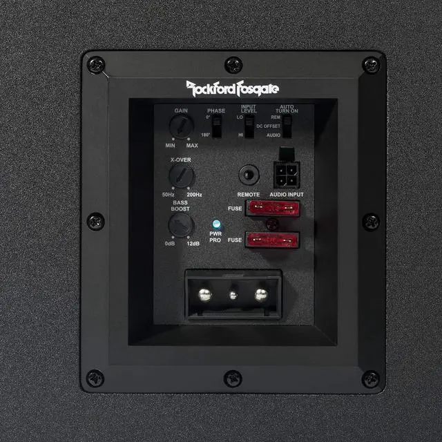 Alt view image 4 of 5 - Rockford Fosgate Punch P300-10 Single 10" 300-Watt Amplified Subwoofer & Enclosure - Black