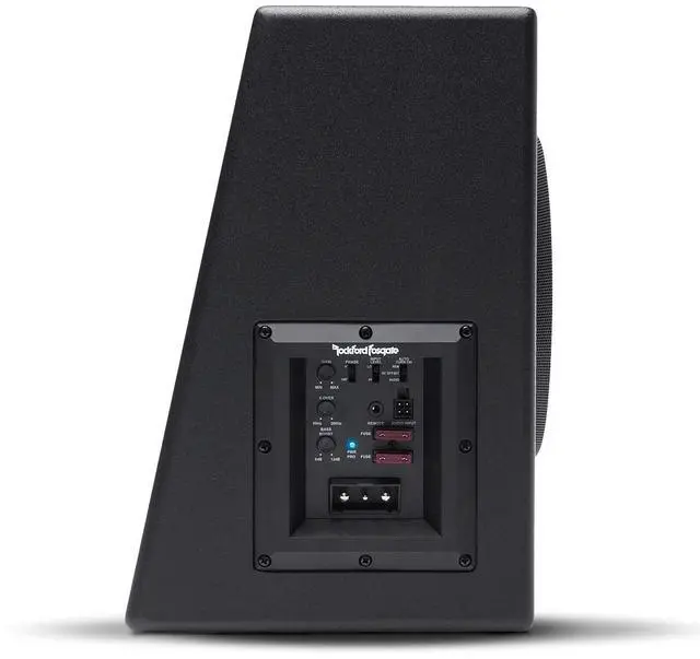 Alt view image 2 of 5 - Rockford Fosgate Punch P300-10 Single 10" 300-Watt Amplified Subwoofer & Enclosure - Black