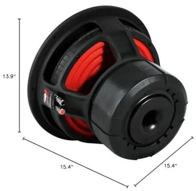 Alt view image 3 of 3 - Cerwin Vega Stroker 1000W RMS 12" Powered Subwoofer - Dual 4-ohm Car Audio System Sub, High-Power Handling, Efficient Cooling, Easy Install, Robust Design for Superior Car Audio Experience ST124D