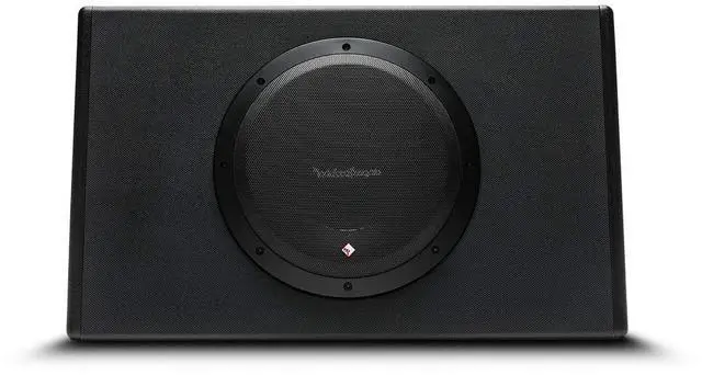 Alt view image 2 of 4 - Rockford Fosgate Punch P300-10T Single 10" 300-Watt Amplified Truck Sealed Box Subwoofer - Black
