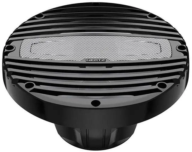 Alt view image 3 of 3 - Hertz HMX-8-LD 8" 4-Ohm Marine Coaxial Speakers - RGB LED Lights & Black Grilles (Pair)