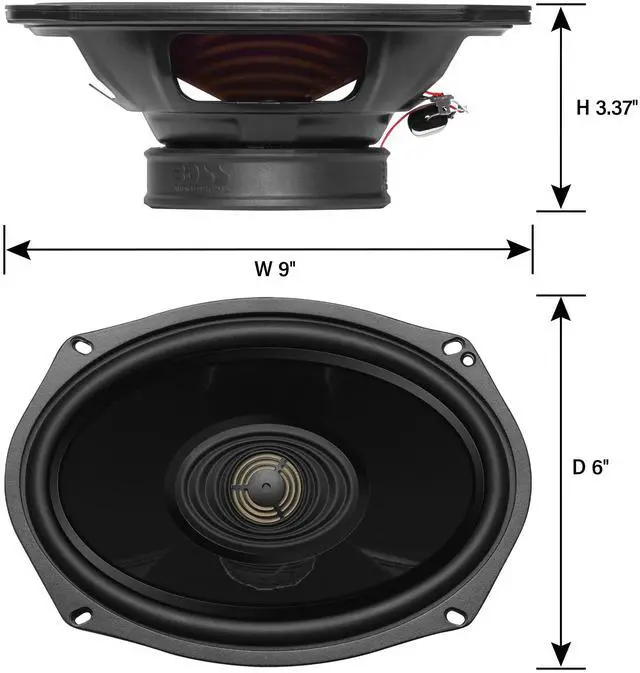 Alt view image 4 of 5 - BOSS Audio Systems BHD14 Harley Davidson 6 x 9 Inch Saddlebag Speaker Kit  Fits Select 2014+ Road Glide and Street Glide Motorcycles, 300 Watts of Power Per Pair, Full Range, 2 Way, Sold in Pairs
