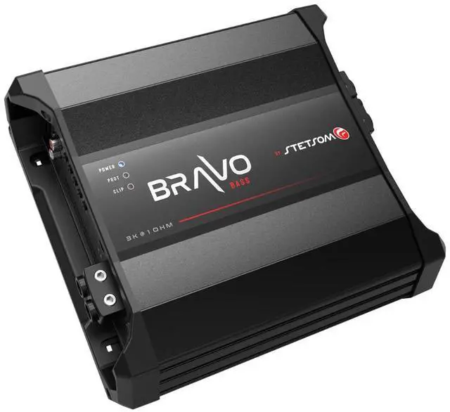 Alt view image 2 of 5 - Stetsom Bravo BASS 3000 1 Ohm Mono Subwoofer Car Audio Amplifier, 3000.1 3K Watts RMS, 1 Stable, 3000x1, Monoblock, Sound Quality, Crossover & Bass Boost 3000W Sub Amp, Smart Coolers
