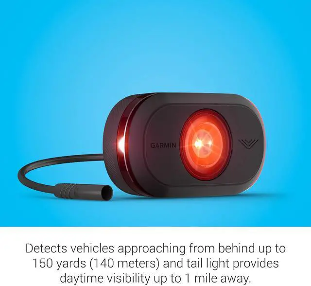 Alt view image 4 of 5 - Garmin Varia eRTL615, Rearview Radar and Tail Light, Powered by Your Compatible eBike, Visibility up to 1 Mile Away