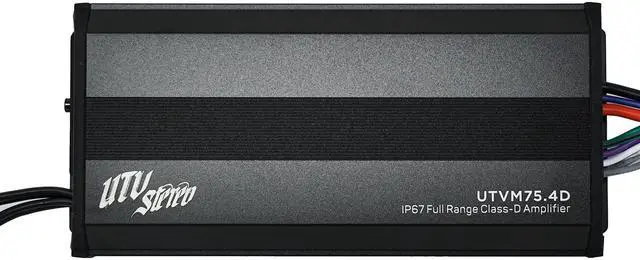 Main image of UTV Stereo M-Series 600 Watt 4-Channel Marine Amplifier - UTVM-75.4D