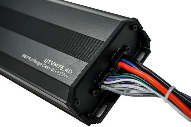 Alt view image 2 of 3 - UTV Stereo M-Series 600 Watt 4-Channel Marine Amplifier - UTVM-75.4D