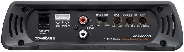 Alt view image 2 of 3 - PowerBass ACS-1000D - 1000 Watt x 1 @ 1-Ohm Amplifier