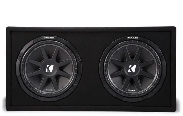 Alt view image 2 of 5 - Kicker 43DC122 Dual Comp 12-inch Vented Subwoofer Enclosure 2-Ohm, RoHS Compliant