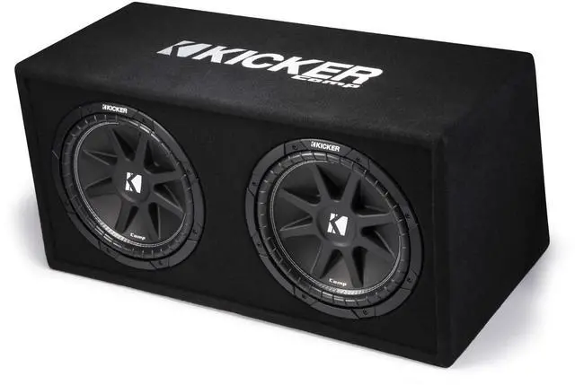 Alt view image 3 of 5 - Kicker 43DC122 Dual Comp 12-inch Vented Subwoofer Enclosure 2-Ohm, RoHS Compliant