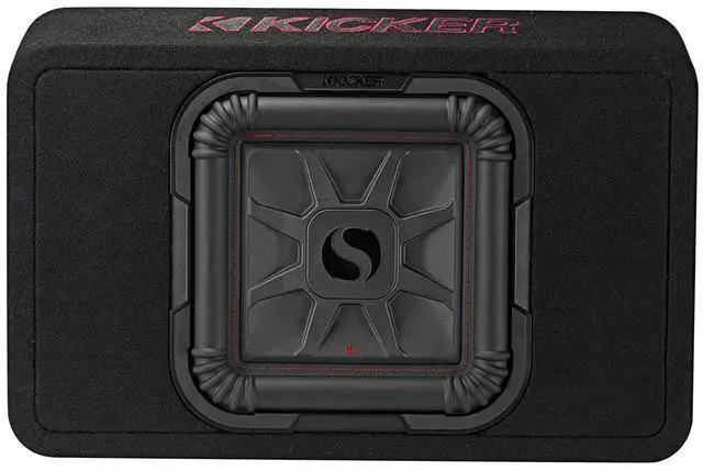 Main image of Kicker 46TL7T102 TL7T 10" (25cm) Solo-Baric Subwoofer in Thin Profile Enclosure, 2-Ohm, 500 Watt