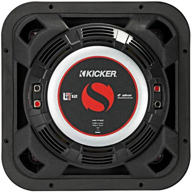 Alt view image 5 of 5 - Kicker 46L7T122 L7T L7-Thin 12-Inch (30cm) Subwoofer, Dual Voice Coil, 2-Ohm, 600 Watt