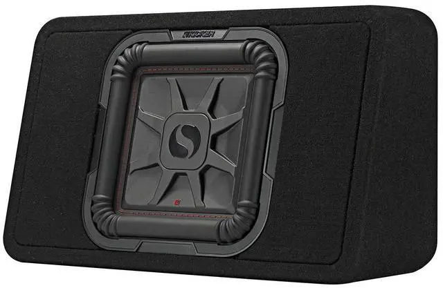 Alt view image 4 of 5 - Kicker 46TL7T102 TL7T 10" (25cm) Solo-Baric Subwoofer in Thin Profile Enclosure, 2-Ohm, 500 Watt